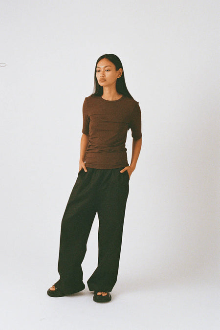 Alicia Pant - Black/white stripe