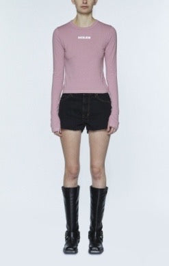 Stacked LS Tee - Pink