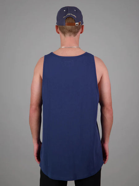 Anglers Escape Singlet - Dark Denim