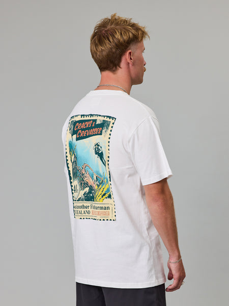 Cracks & Crevasses Sea Tee - White