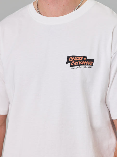 Cracks & Crevasses Sea Tee - White
