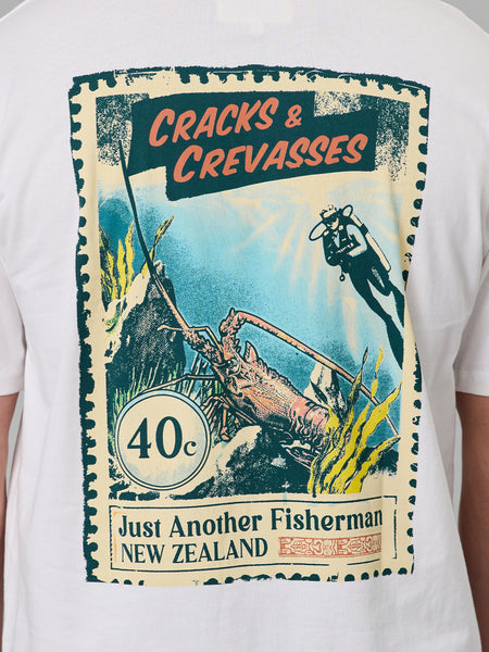 Cracks & Crevasses Sea Tee - White
