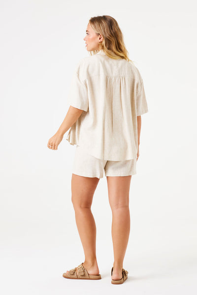 Beiged SS Oversized Shirt