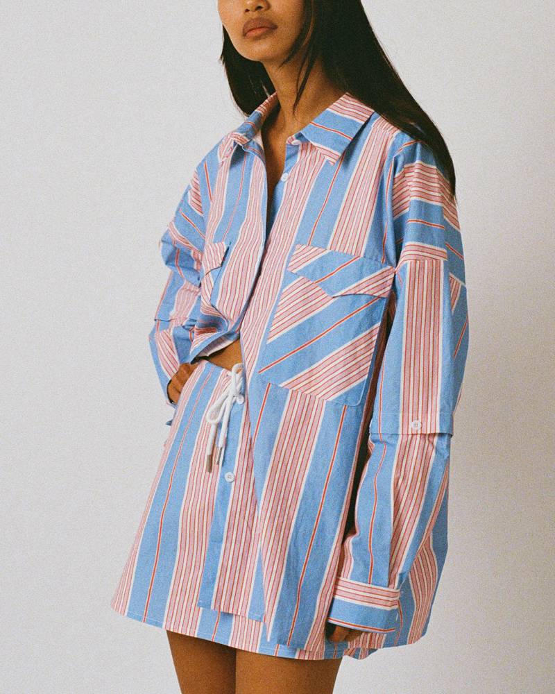 Eastern Shirt - Baby Blue/Pink