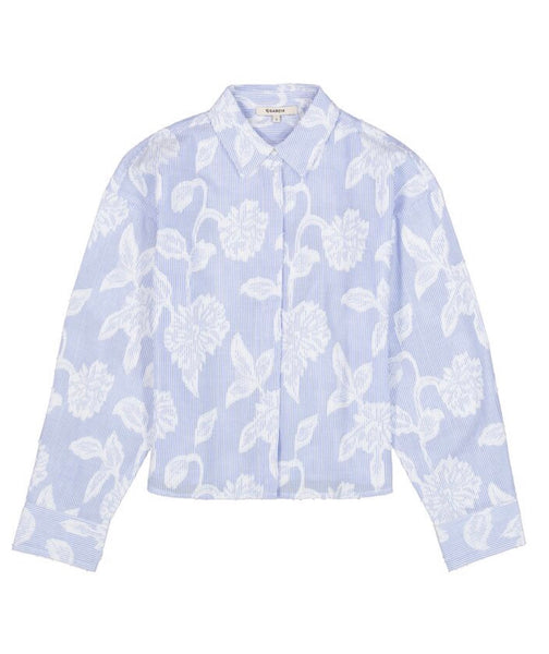 Printed LS Shirt - Cornflower
