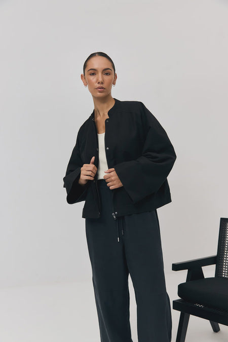 Alicia Pant - Black/white stripe