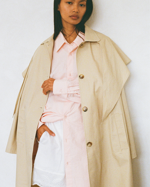 Summer Trench with Detachable Scarf