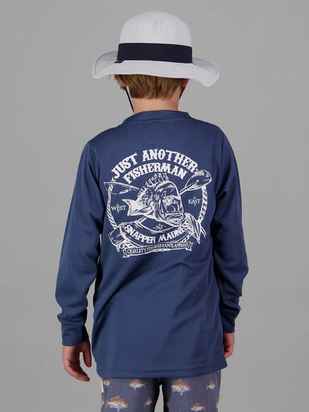 Mini Madness UPF  40 LS Tee - Caspian