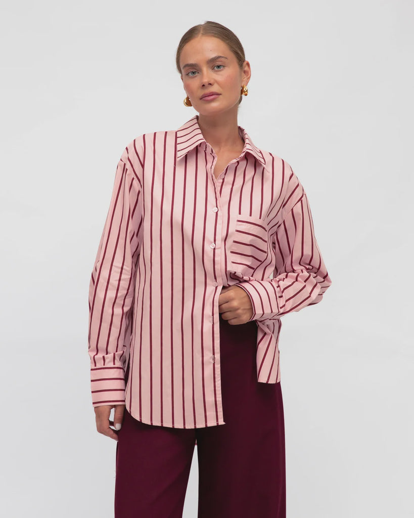 Pink/Red Stripe Shirt