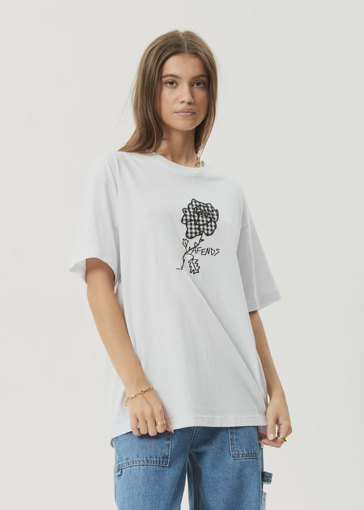 Patches Oversized Tee - White