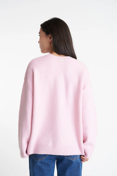 Solar Elle Knit Crew - Pale Rose