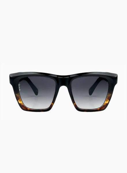 Aspen Sunglasses - Black Tort/Smoke