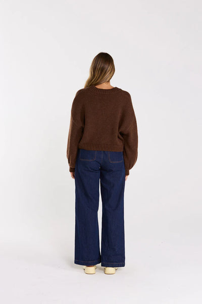 Huddle Cardigan - Chocolate