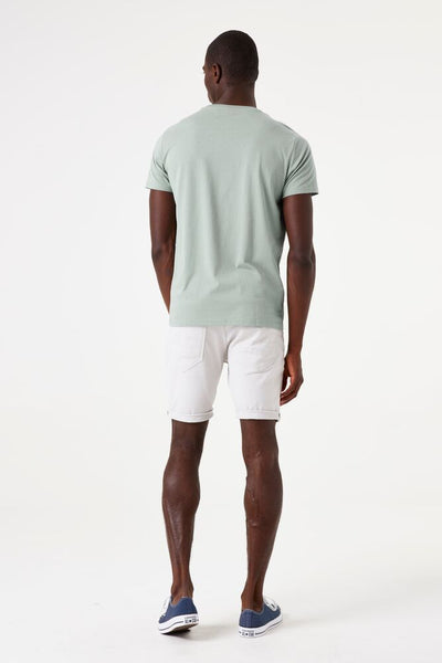 Light Sage Front Print Tee