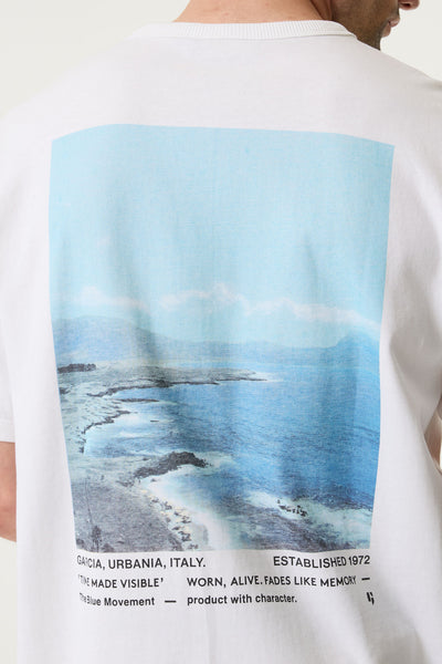 White Tee With Back Print