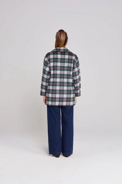 Tillie Coat - Emerald Blush