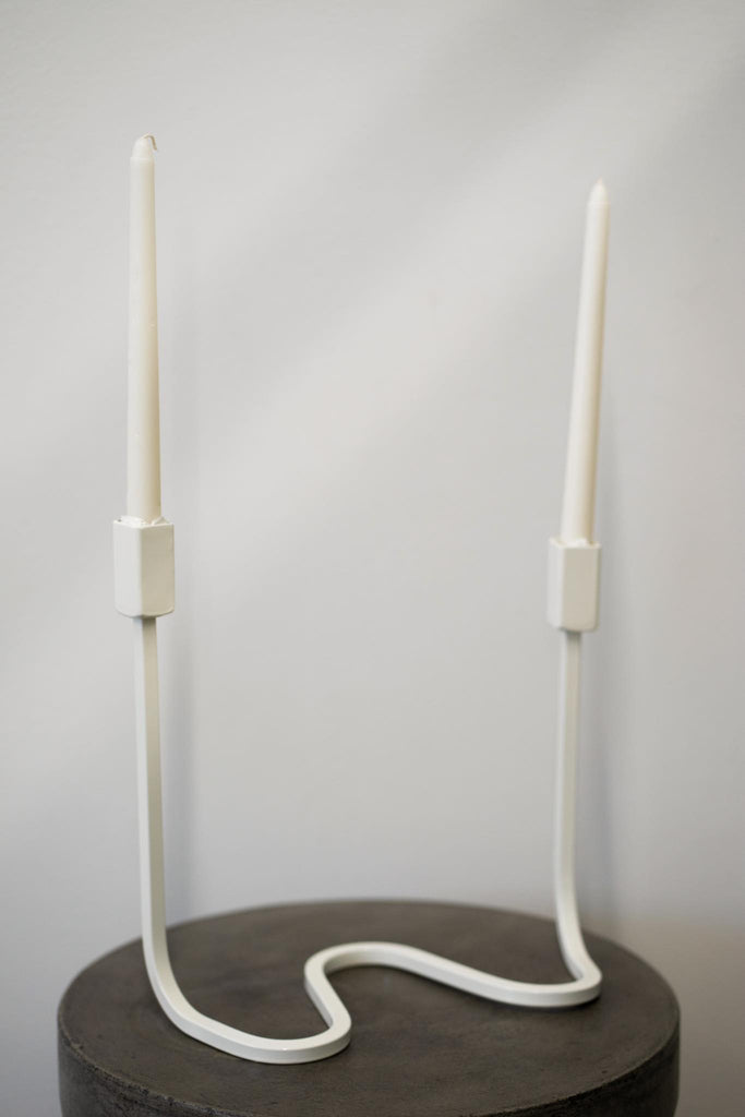 Wiggle Candelabra - Off White