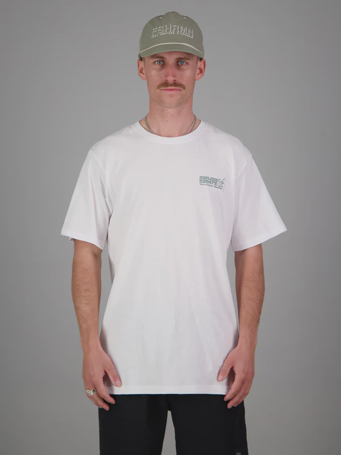 Anglers Escape Tee - White