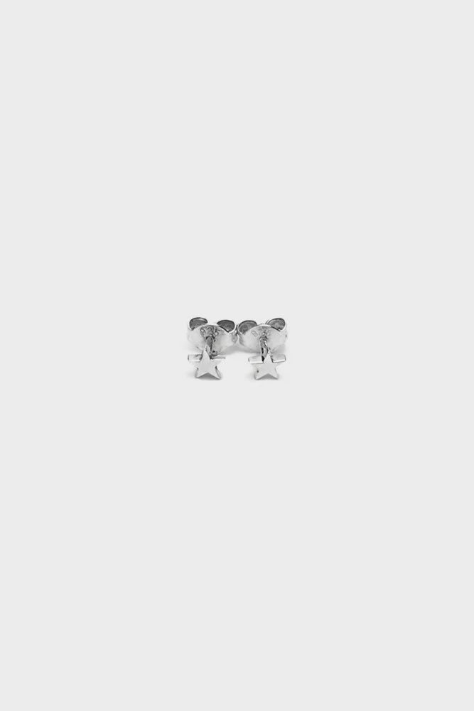 Tiny Stolen Star Earrings - Silver