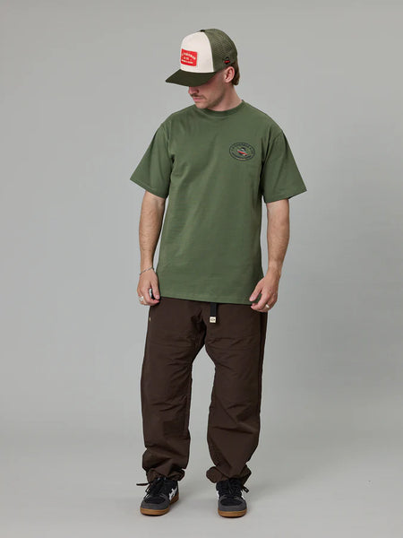 Cracks & Crevasses Sea Tee - Charcoal