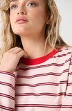 Felix Long Sleeve - Red Pink Stripe