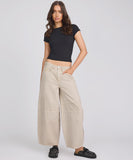 Barrel Mid Waist Denim Jeans - Dove