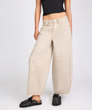 Barrel Mid Waist Denim Jeans - Dove