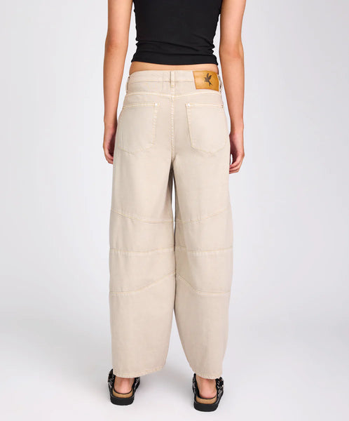 Barrel Mid Waist Denim Jeans - Dove