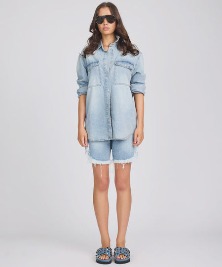 Patches Oversized Tee - White