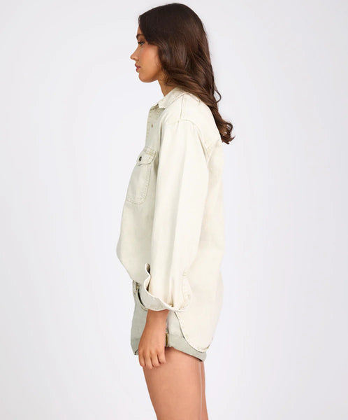 Antique White Everyday Denim Shirt