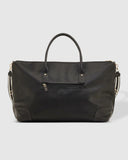 Alexis Stripe Weekender Travel Bag - Black -pre order