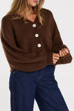 Huddle Cardigan - Chocolate
