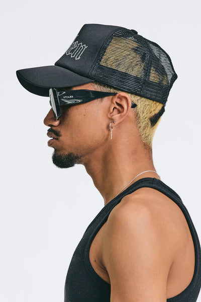 Gothic Trucker Cap -  Black