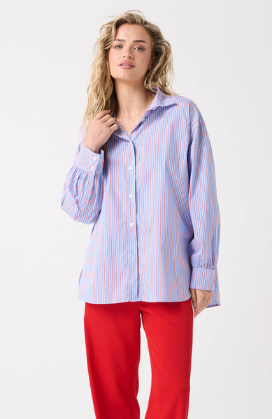 Darby Shirt - Cornflower Mulit Stripe