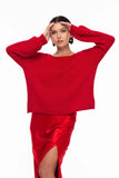 Close Knit Sweater - Red