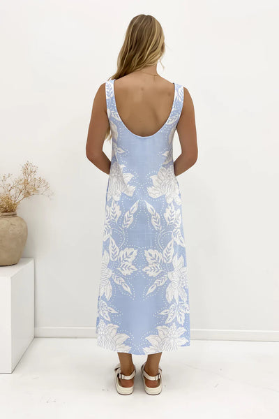 Elda Midi Dress - Hanalei Print
