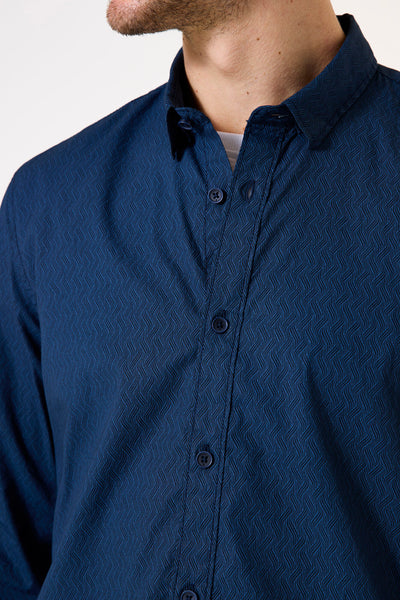 LS Shirt - Deep Blue