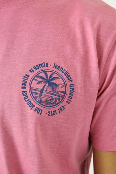 garcia tee vibrant pink