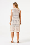 Long Knit Cardigan - Almond