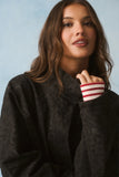 Peta Jacket - Black Washed Leopard