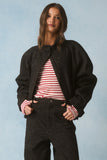 Peta Jacket - Black Washed Leopard