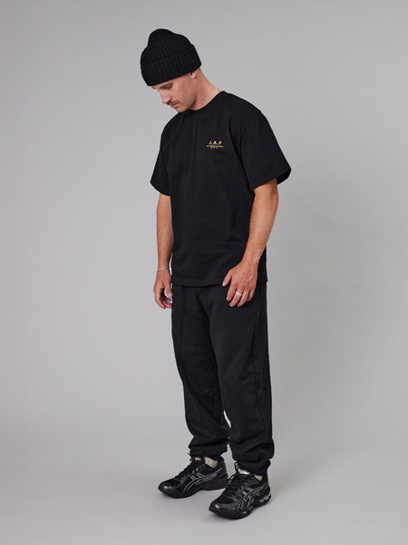 Cracks & Crevasses Sea Tee - Charcoal