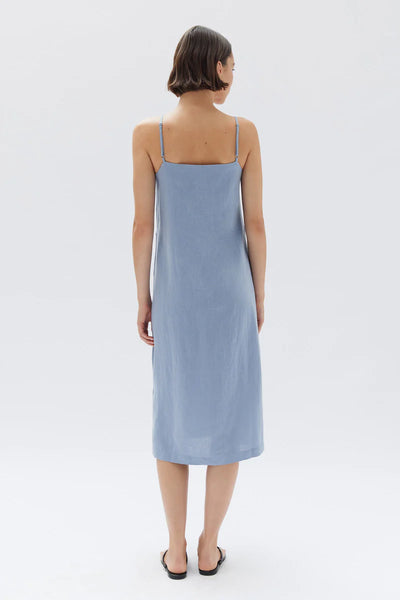 Linen Slip Dress -  Glacial