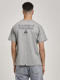 In A State of Relaxation Merch Fit Tee - Grey Marle