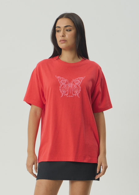 Wiped Out Boxy Tee - White