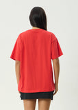 Fly Away Oversized Tee - Tomato