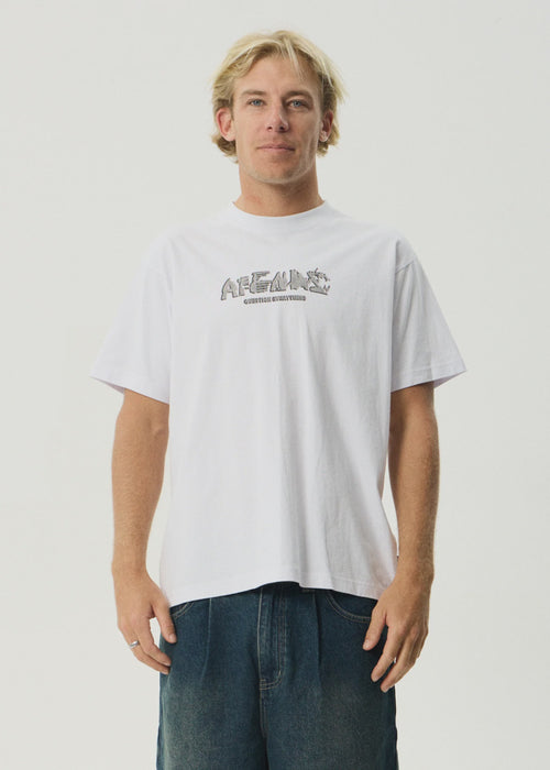 Lqd Metal Heavyweight Boxy Tee - White
