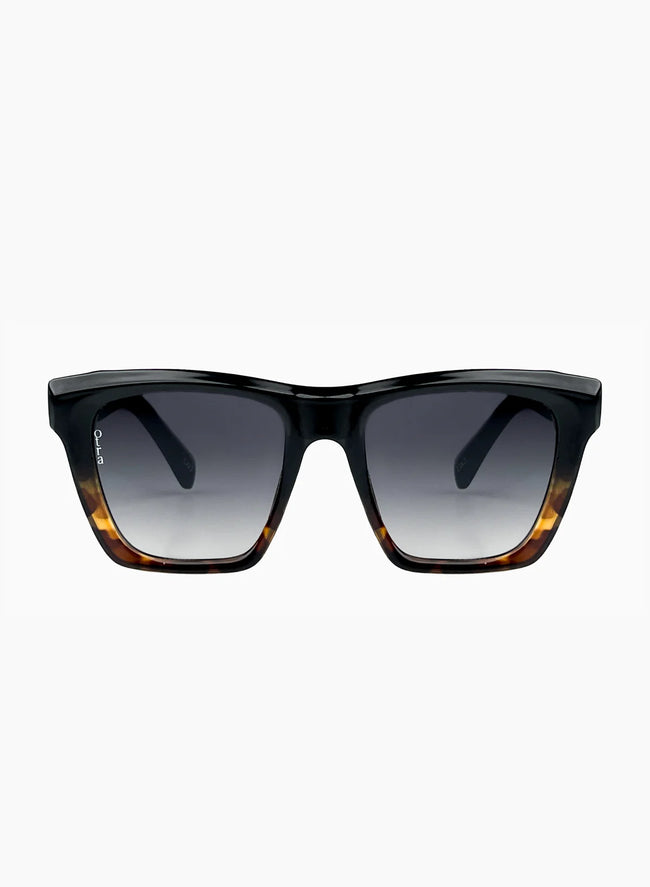 Aspen Sunglasses - Black Tort/Smoke