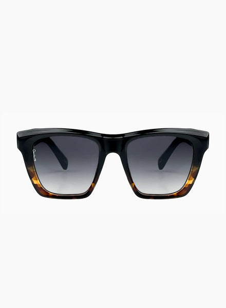 Aspen Sunglasses - Black Tort/Smoke