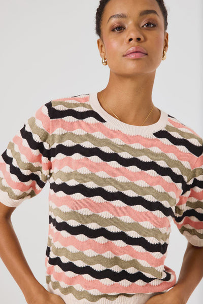 Stripe Knit Pullover